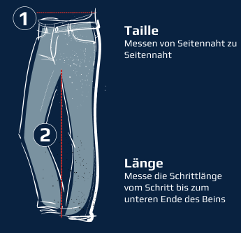 cache instructeur Empirisch Größentabelle für Jeans
