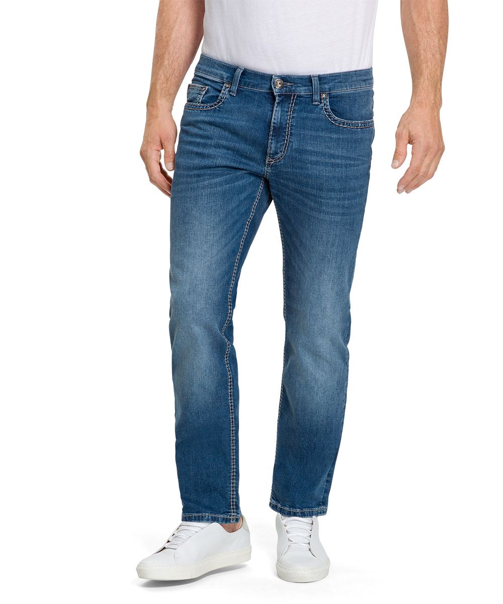 Pioneer Jeans Rando Regular Fit blue used buffies extra lang