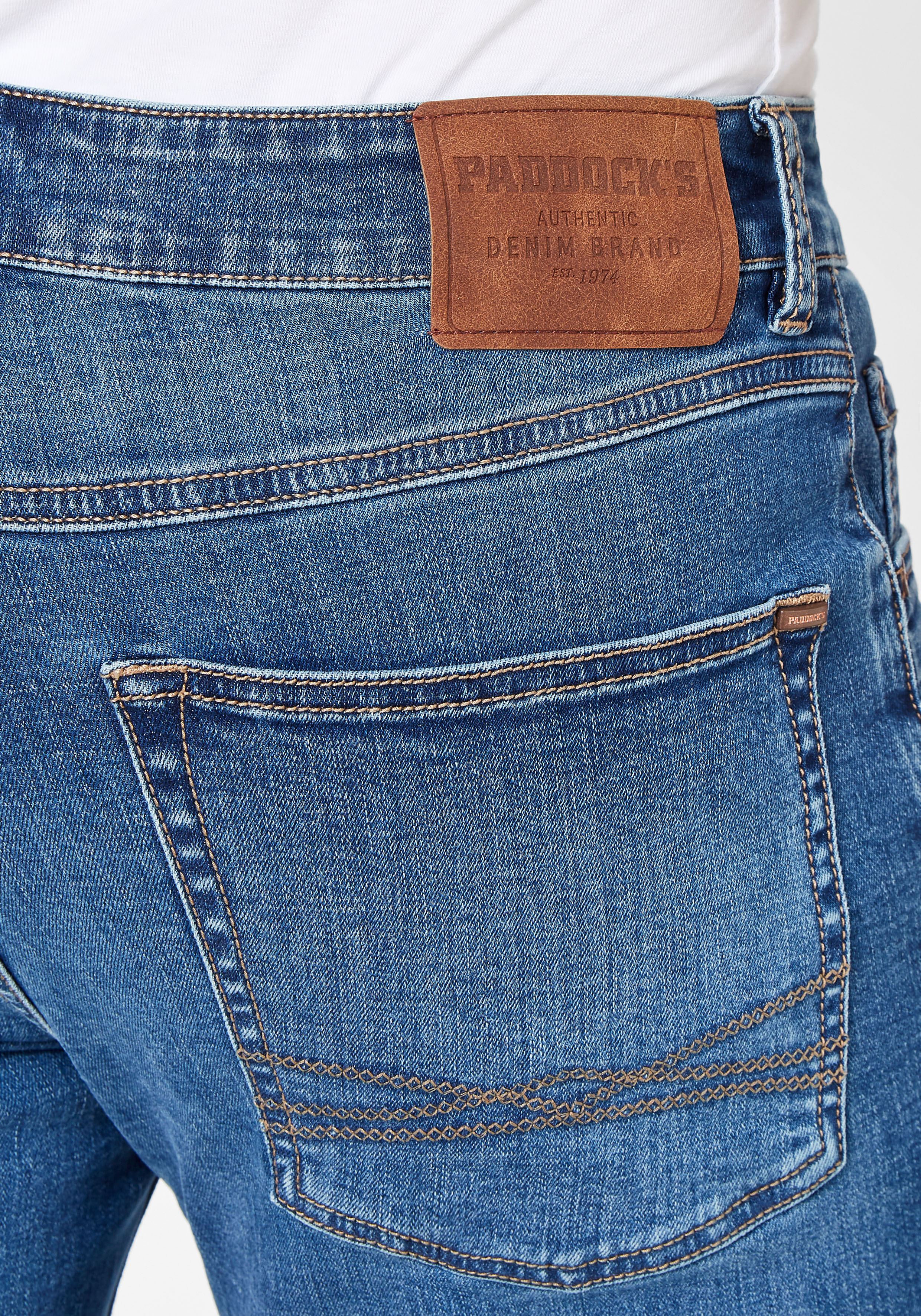 Paddock's Ben Jeans Tapered Fit blue stone use extra lang