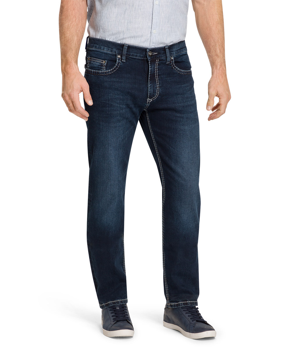 Pioneer Jeans Rando Regular Fit blue / black used buffies extra lang