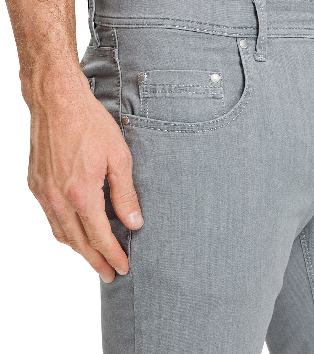 Pioneer Jeans Rando Regular Fit light grey stonewash extra lang