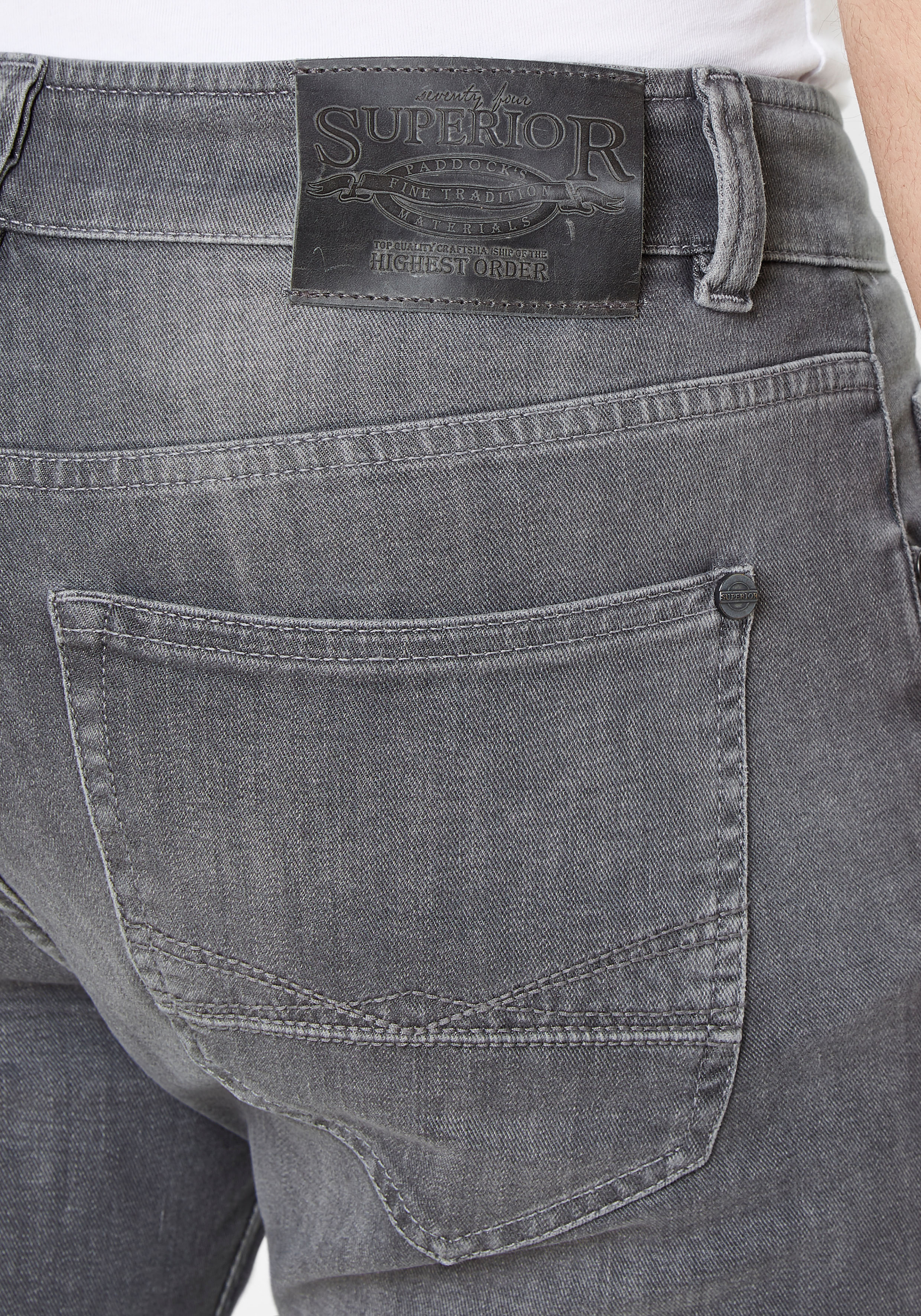 Paddock's Duke Jeans Regular Fit light grey extra lang