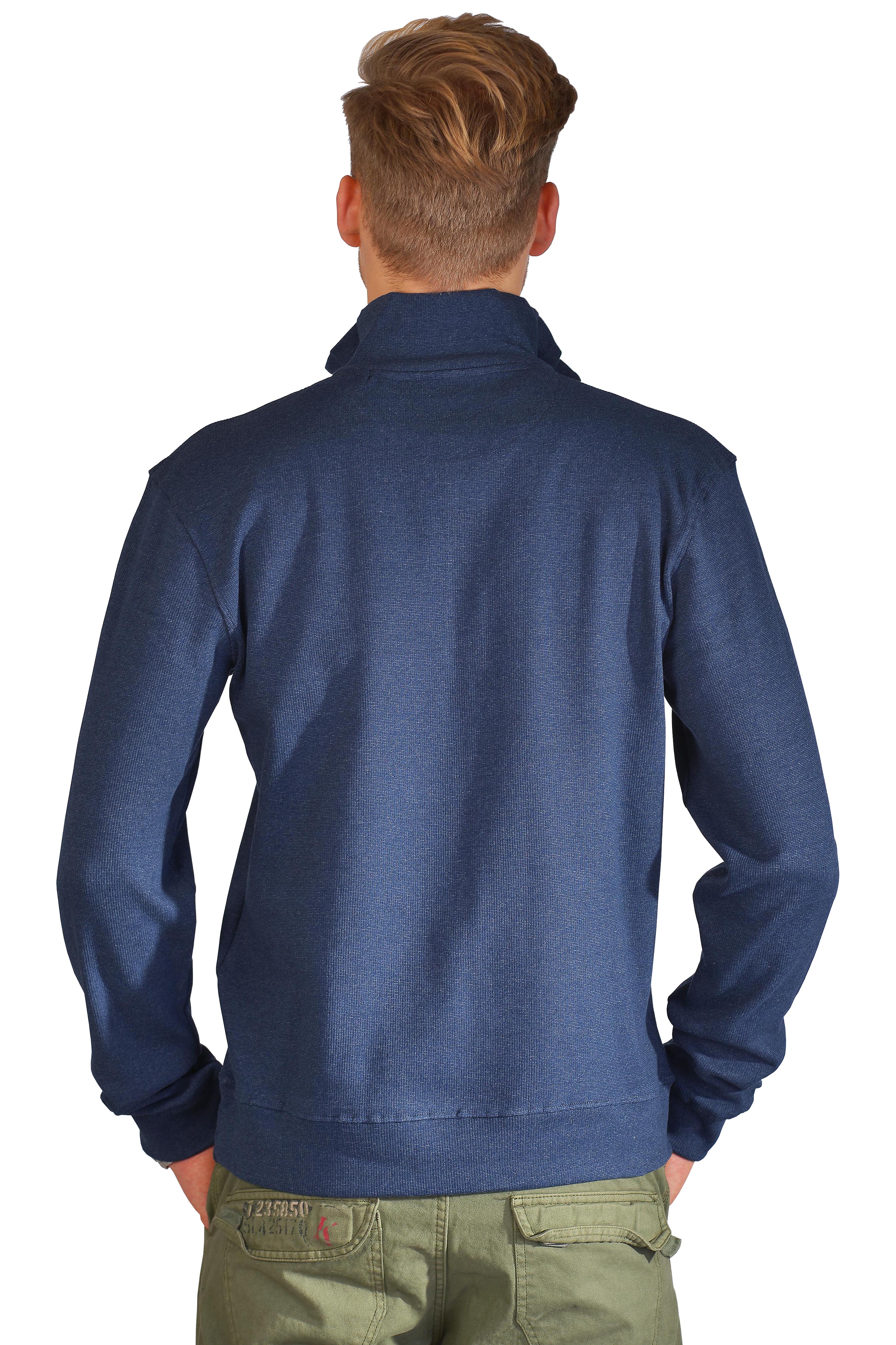Kera Collection Pullover Troyer-Style blau